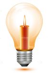 Candlelit Light bulb
